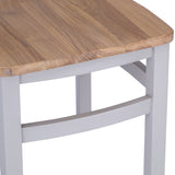 Your Home Essentials Dining Chair DefaultTitle Easterly Grey Cross Back Dining Chair Wooden Seat
