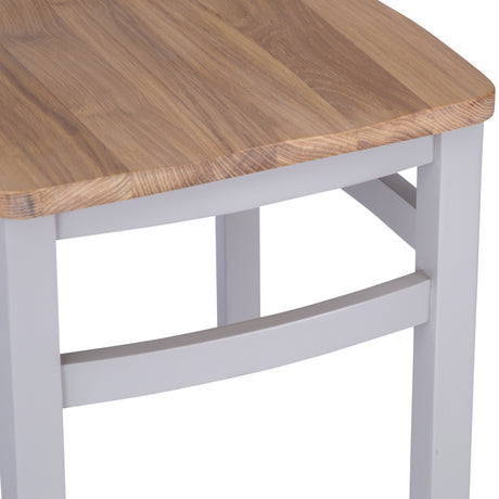 Your Home Essentials Dining Chair DefaultTitle Easterly Grey Cross Back Dining Chair Wooden Seat