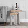 Your Home Essentials Nest of Tables Easterly Grey Round Nest of 2 Tables