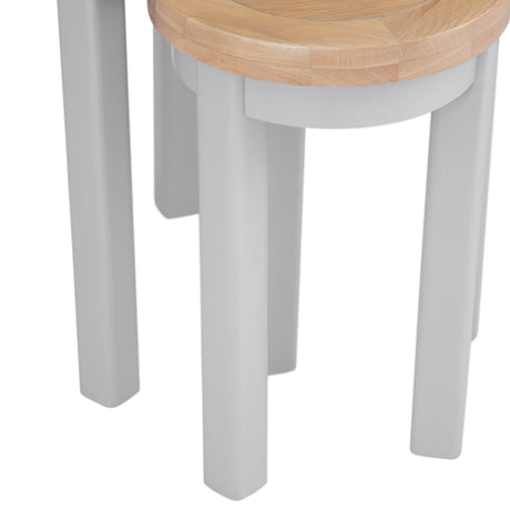 Your Home Essentials Nest of Tables Easterly Grey Round Nest of 2 Tables