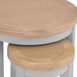 Your Home Essentials Nest of Tables Easterly Grey Round Nest of 2 Tables