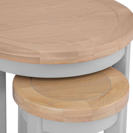 Your Home Essentials Nest of Tables Easterly Grey Round Nest of 2 Tables
