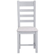 Your Home Essentials Dining Chair DefaultTitle Easterly Ladder Back Grey Dining Chair Fabric Seat
