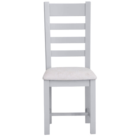 Your Home Essentials Dining Chair DefaultTitle Easterly Ladder Back Grey Dining Chair Fabric Seat