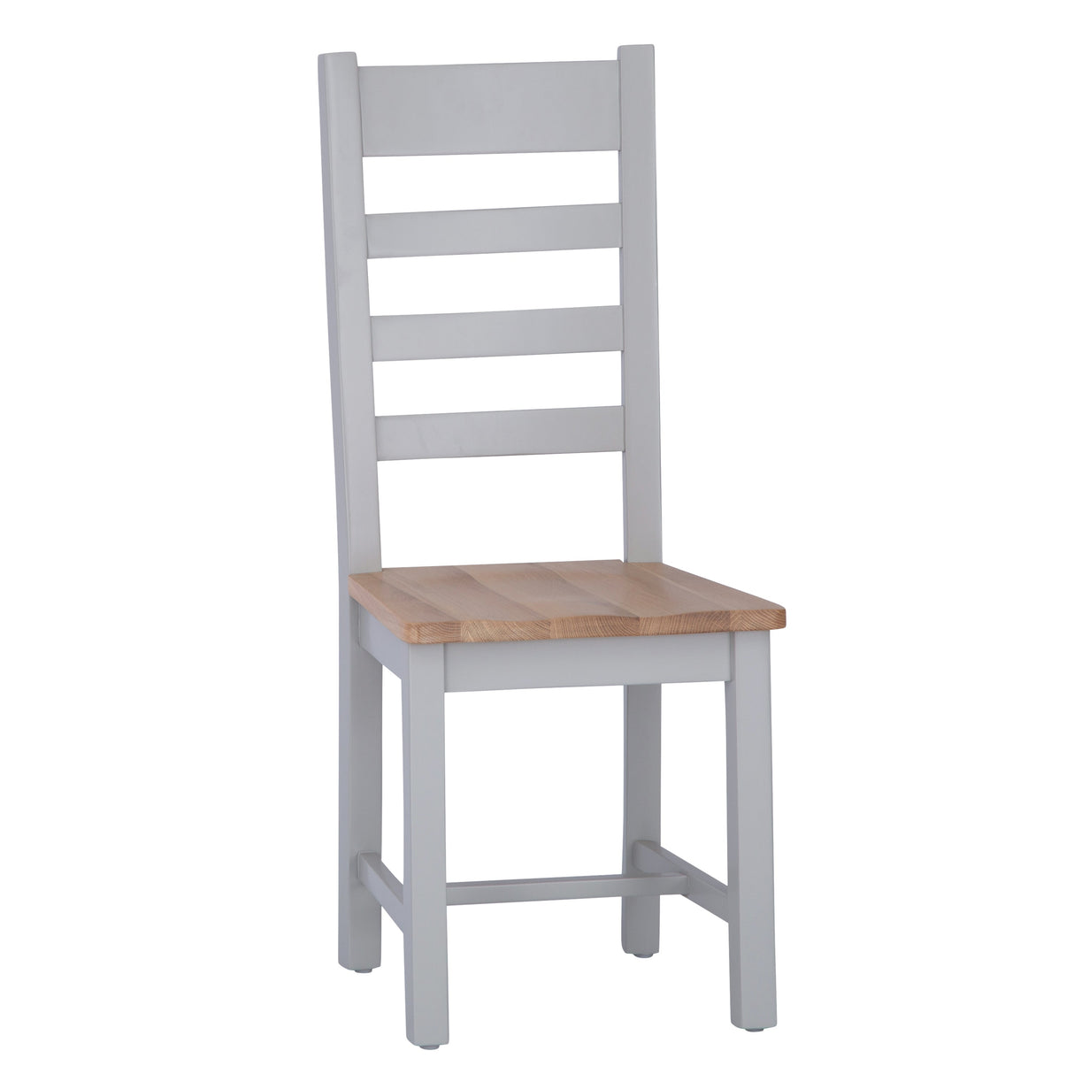 Your Home Essentials Dining Chair DefaultTitle Easterly Ladder Back Grey Dining Chair Wooden Seat