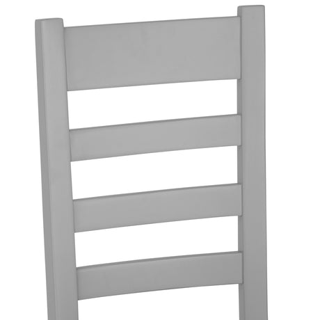 Your Home Essentials Dining Chair DefaultTitle Easterly Ladder Back Grey Dining Chair Wooden Seat