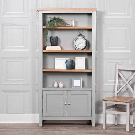 Your Home Essentials Bookcase Easterly Large Grey Bookcase