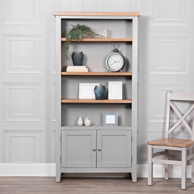 Your Home Essentials Bookcase Easterly Large Grey Bookcase