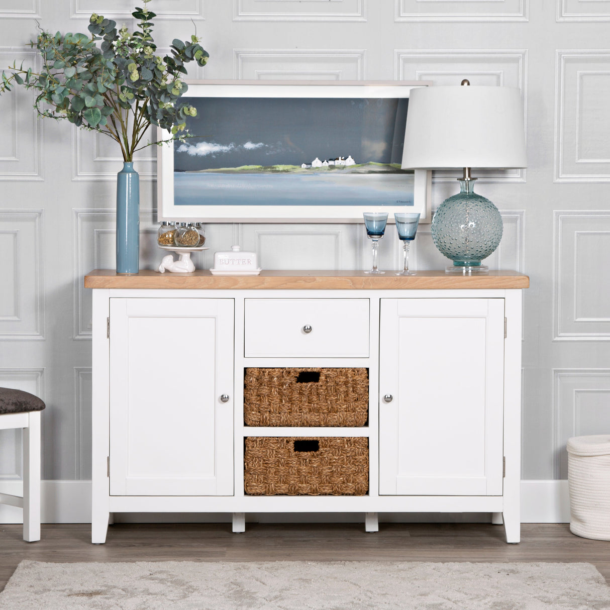 Your Home Essentials Sideboard DefaultTitle Easterly Large White Sideboard