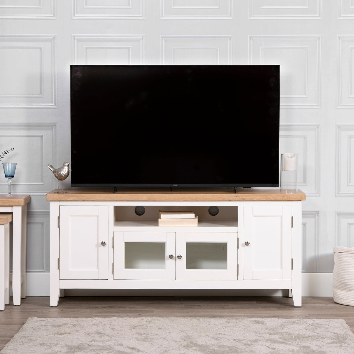 Your Home Essentials TV Unit DefaultTitle Easterly Large White TV Unit