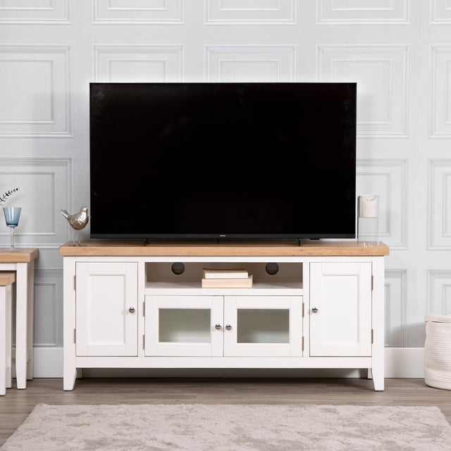 Your Home Essentials TV Unit DefaultTitle Easterly Large White TV Unit