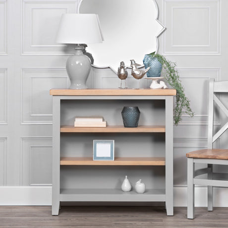 Your Home Essentials Bookcase Easterly Small Wide Grey Bookcase