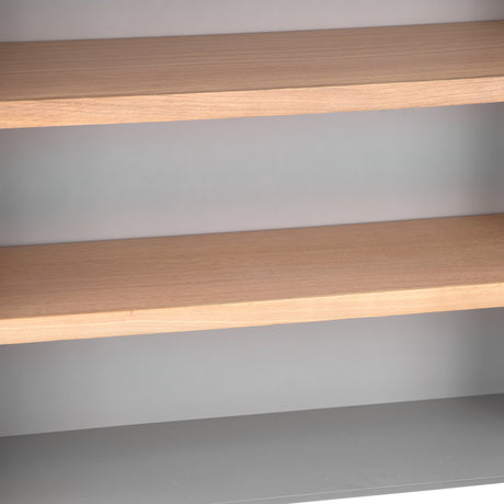 Your Home Essentials Bookcase Easterly Small Wide Grey Bookcase