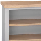 Your Home Essentials Bookcase Easterly Small Wide Grey Bookcase