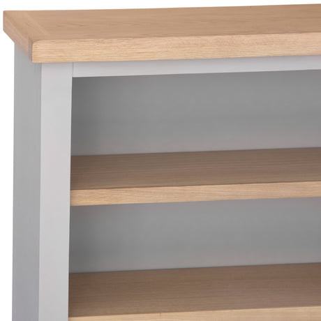 Your Home Essentials Bookcase Easterly Small Wide Grey Bookcase