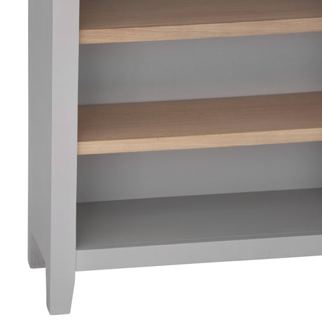 Your Home Essentials Bookcase Easterly Small Wide Grey Bookcase