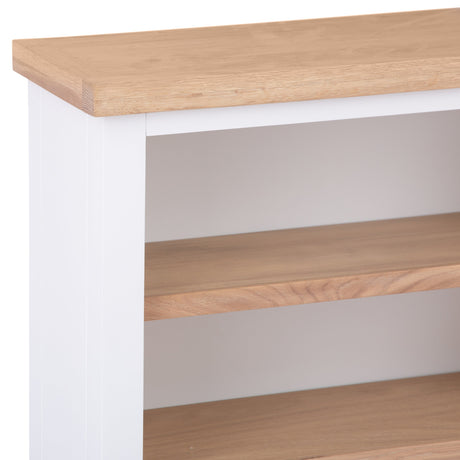 Your Home Essentials Bookcase Easterly Small Wide White Bookcase