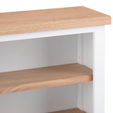 Your Home Essentials Bookcase Easterly Small Wide White Bookcase
