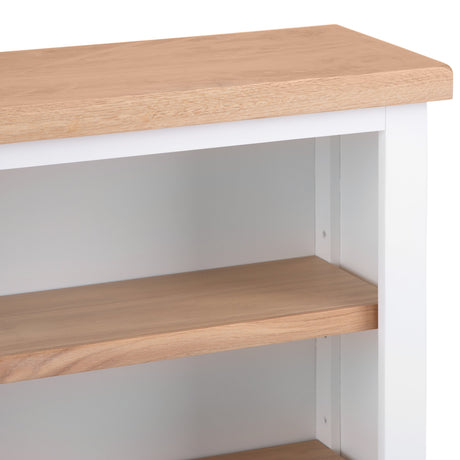 Your Home Essentials Bookcase Easterly Small Wide White Bookcase