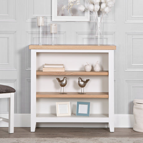 Your Home Essentials Bookcase Easterly Small Wide White Bookcase