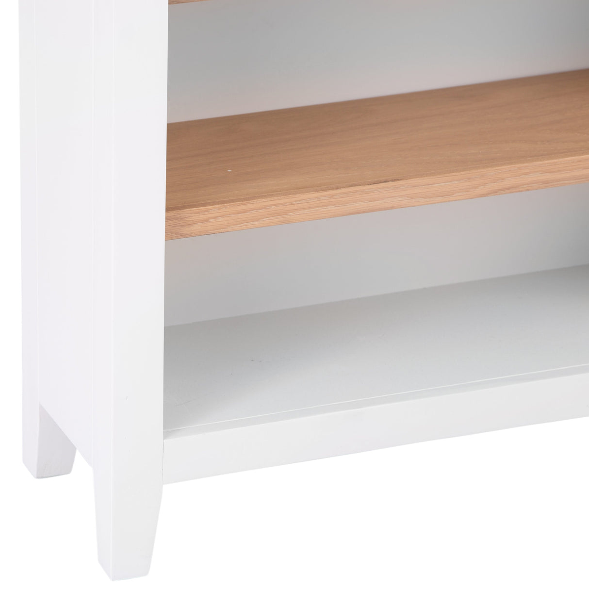 Your Home Essentials Bookcase Easterly Small Wide White Bookcase