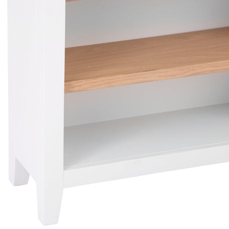 Your Home Essentials Bookcase Easterly Small Wide White Bookcase