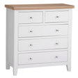 Your Home Essentials Chest of Drawers DefaultTitle Easterly White 2 Over 3 Chest of Drawers