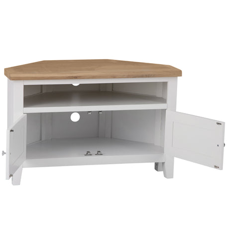 Your Home Essentials TV Unit DefaultTitle Easterly White Corner TV Unit