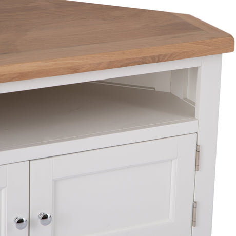 Your Home Essentials TV Unit DefaultTitle Easterly White Corner TV Unit