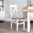 Your Home Essentials Dining Chair DefaultTitle Easterly White Cross Back Chair Wooden Seat