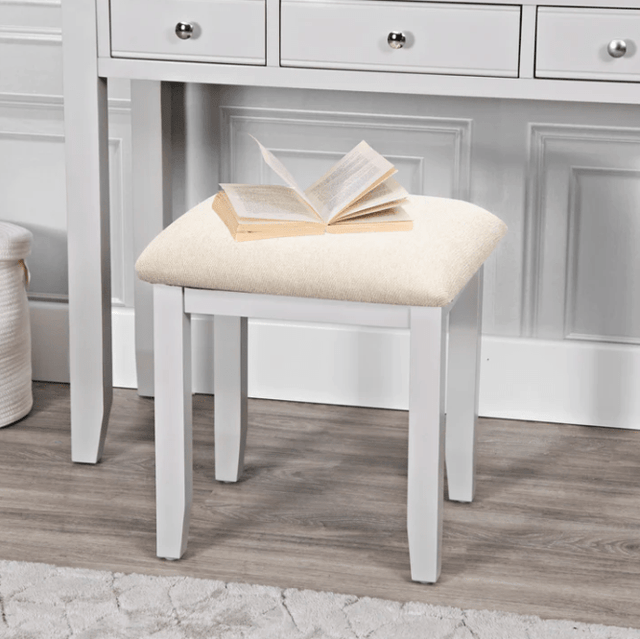 Your Home Essentials Dressing Table Stool DefaultTitle Easterly White Dressing Table Stool