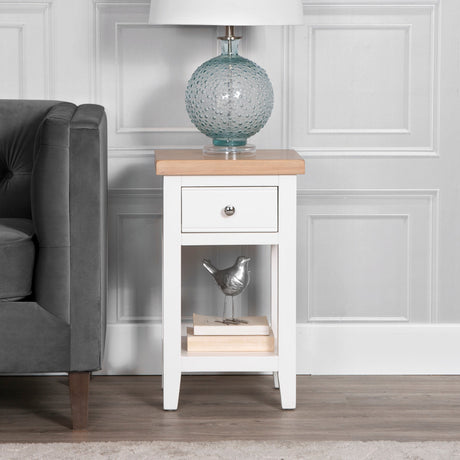 Your Home Essentials Lamp Table Easterly White Lamp Table