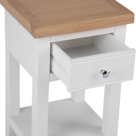 Your Home Essentials Lamp Table Easterly White Lamp Table