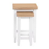 Your Home Essentials Nest of Tables Easterly White Nest of 2 Tables
