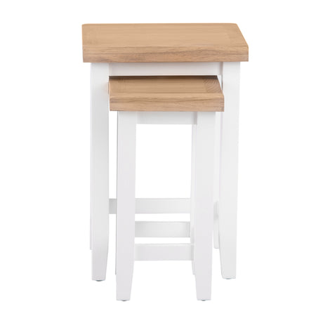 Your Home Essentials Nest of Tables Easterly White Nest of 2 Tables