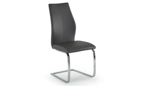 Vida Living Dining Chair Elis Grey Dining Chair Chrome Leg