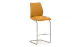 Vida Living Bar Chair Elis Pumpkin Bar Chair Chrome Leg
