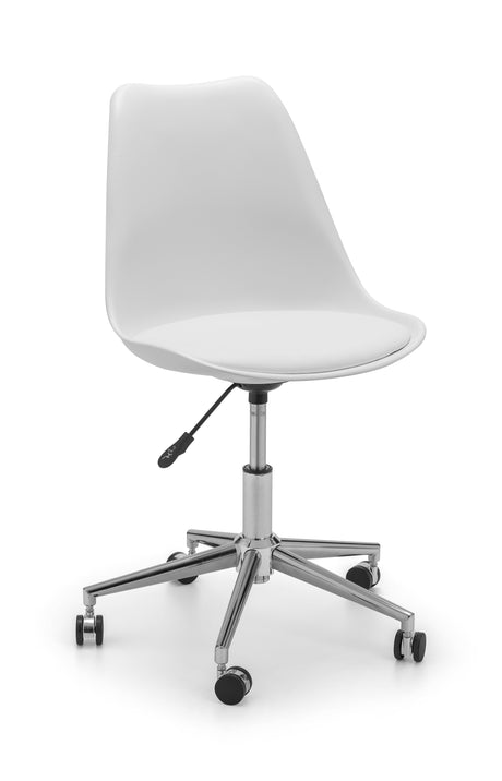 Julian Bowen Office Chair Erika Office Chair - White/Chrome