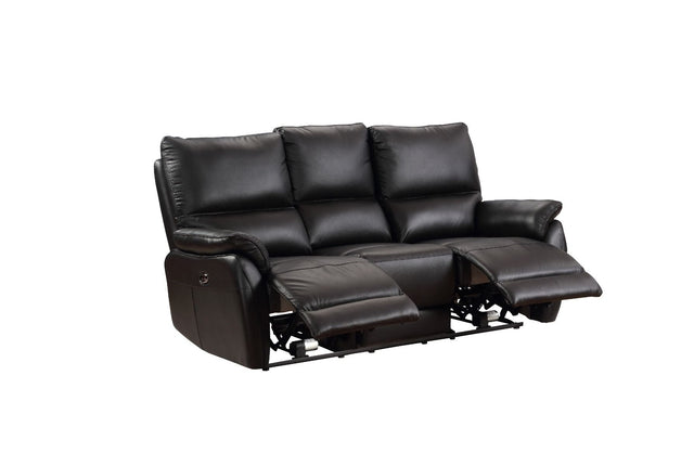 Furniture Link 3 Seater Sofa Black Esprit Electric Reclining 3 Seater Sofa