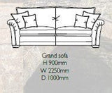 Alstons Sofa Evesham 4 Seater Grand Sofa