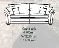 Alstons Sofa Evesham 4 Seater Grand Sofa