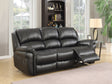 Annaghmore Reclining Sofas Farnham Annaghmore Black Leather Air 3 Seater Sofa