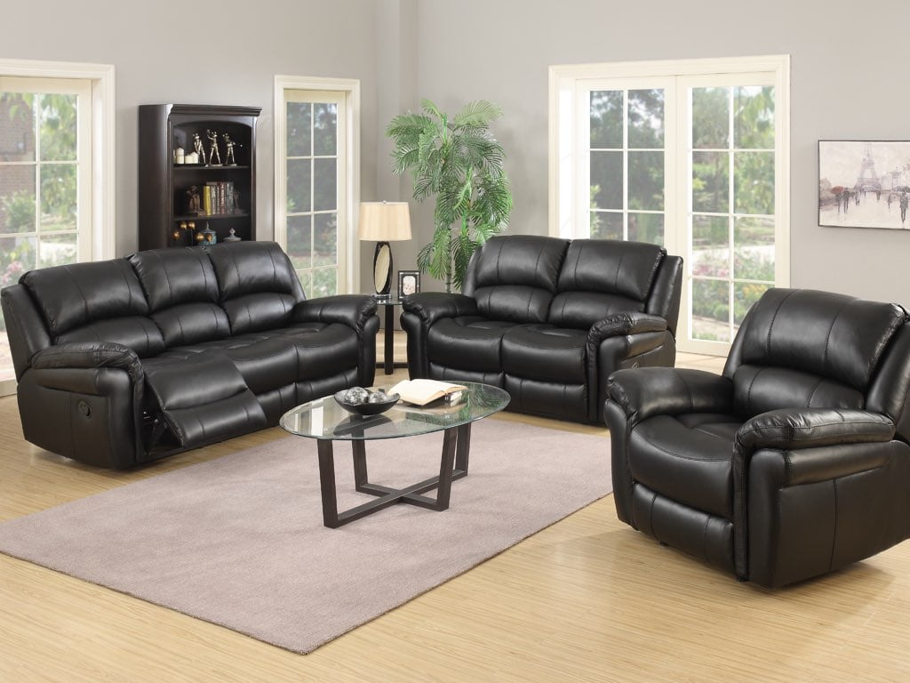 Annaghmore Recliner Farnham Annaghmore Black Leather Air Armchair