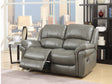 Annaghmore Reclining Sofas Farnham Annaghmore Grey Leather Air 2 Seater Sofa