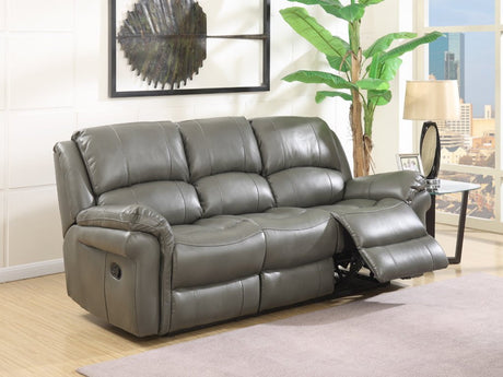 Annaghmore Reclining Sofas Farnham Annaghmore Grey Leather Air 3 Seater Sofa