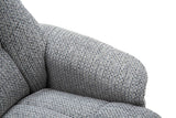 GFA Reclining Chair Florida Manual Recliner Swivel Chair and Foot Stool in Fabric - GFA