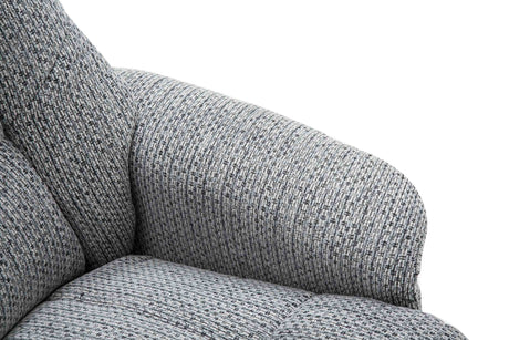 GFA Reclining Chair Florida Manual Recliner Swivel Chair and Foot Stool in Fabric - GFA