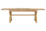 Your Home Style Dining Table Foxley Oak 180/240 Cross leg Extending Dining Table