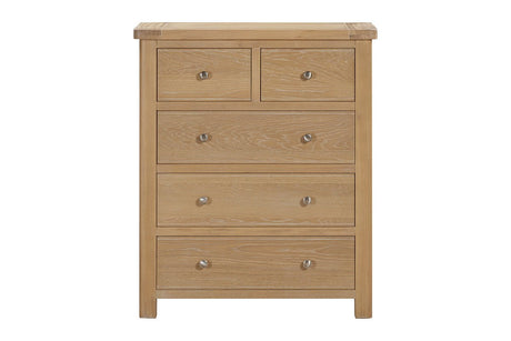 Your Home Style Chest of Drawers Foxley Oak 2 Over 3 Chest