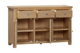 Your Home Style Sideboard Foxley Oak 3 Door Sideboard